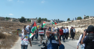 Fotorelacja z piątkowej pokojowej demonstracji pod hasłami polskiej Solidarności w Nabi Saleh